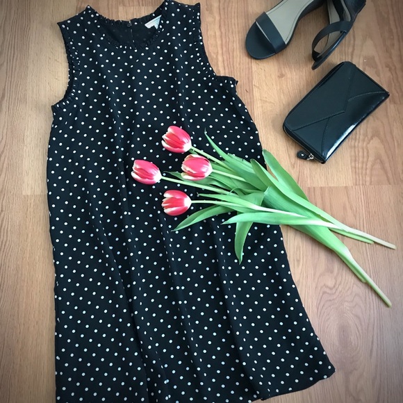 Katherine Barclay Dresses & Skirts - Black Dress (Polka Dot) by Katherine Barclay
